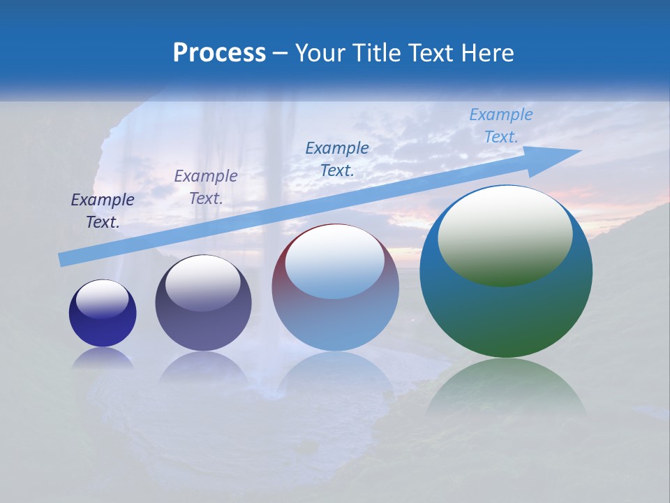 A Waterfall In The Middle Of A Body Of Water PowerPoint Template