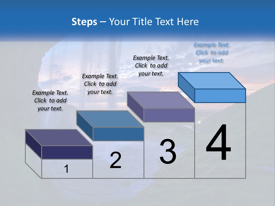 A Waterfall In The Middle Of A Body Of Water PowerPoint Template