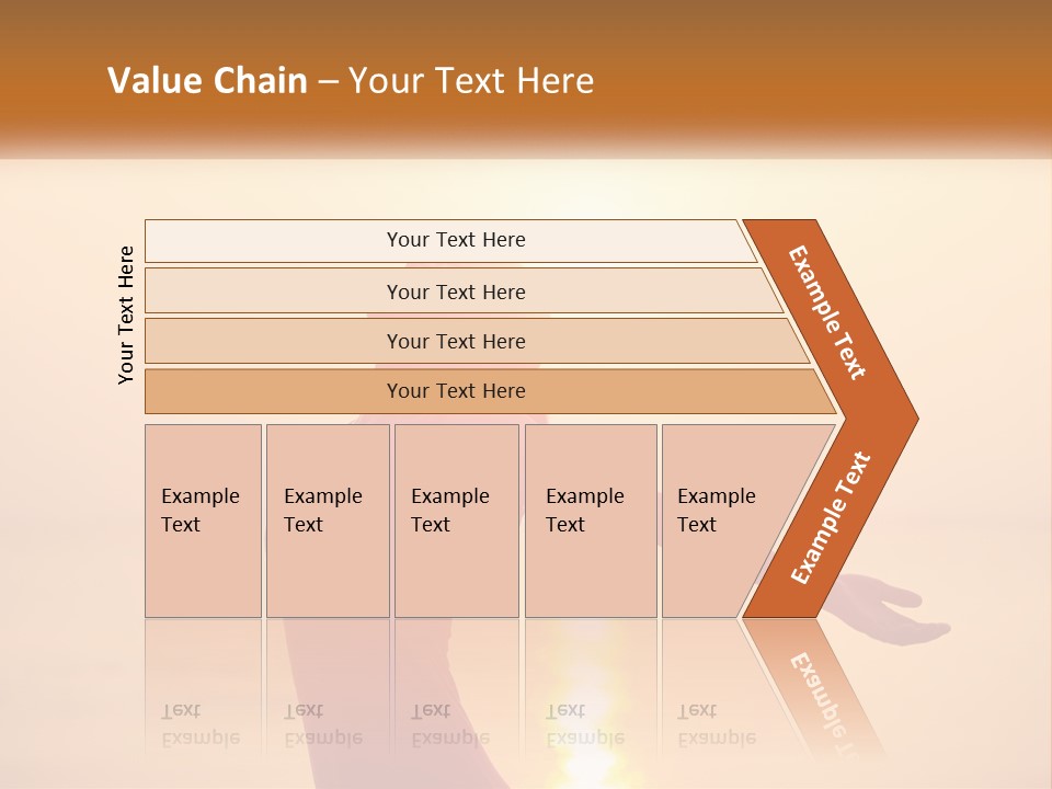A Woman Standing On A Beach With Her Arms Outstretched PowerPoint Template