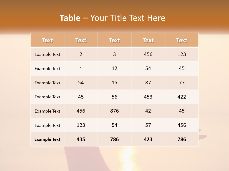 A Woman Standing On A Beach With Her Arms Outstretched PowerPoint Template