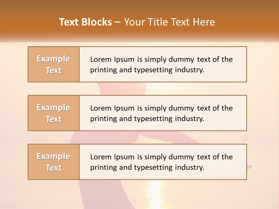 A Woman Standing On A Beach With Her Arms Outstretched PowerPoint Template