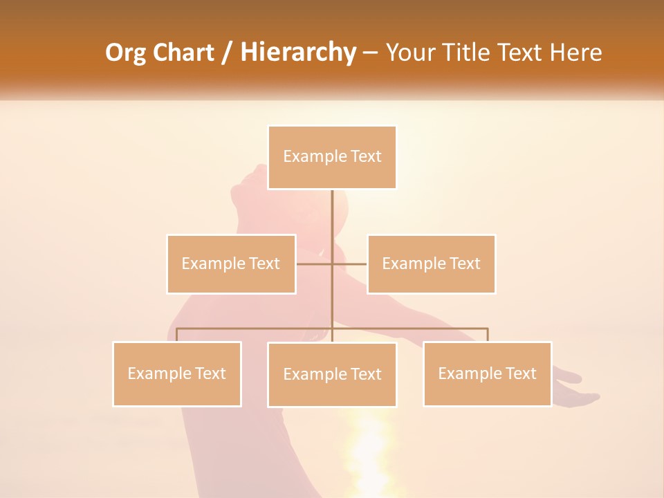 A Woman Standing On A Beach With Her Arms Outstretched PowerPoint Template