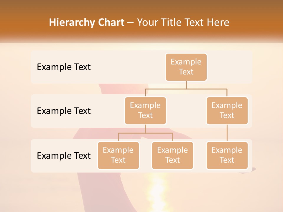 A Woman Standing On A Beach With Her Arms Outstretched PowerPoint Template