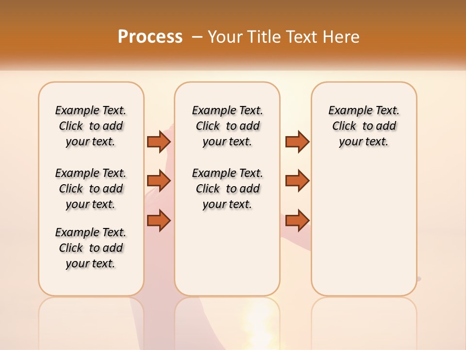 A Woman Standing On A Beach With Her Arms Outstretched PowerPoint Template