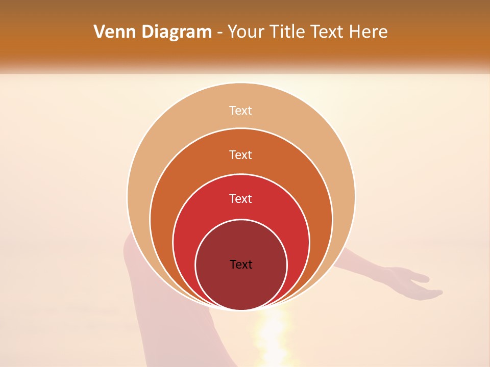 A Woman Standing On A Beach With Her Arms Outstretched PowerPoint Template