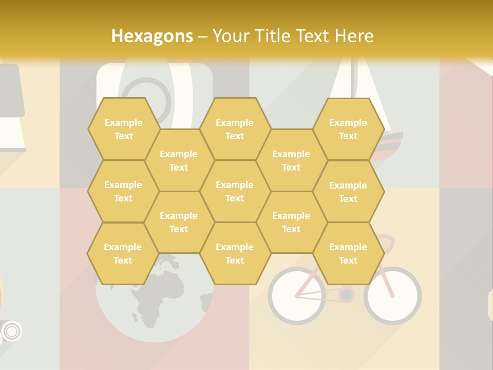 A Set Of Flat Icons With Long Shadows PowerPoint Template