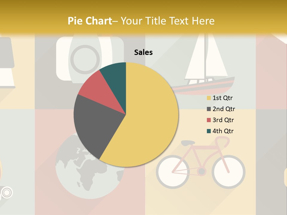 A Set Of Flat Icons With Long Shadows PowerPoint Template