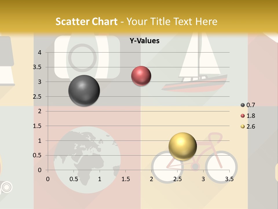 A Set Of Flat Icons With Long Shadows PowerPoint Template