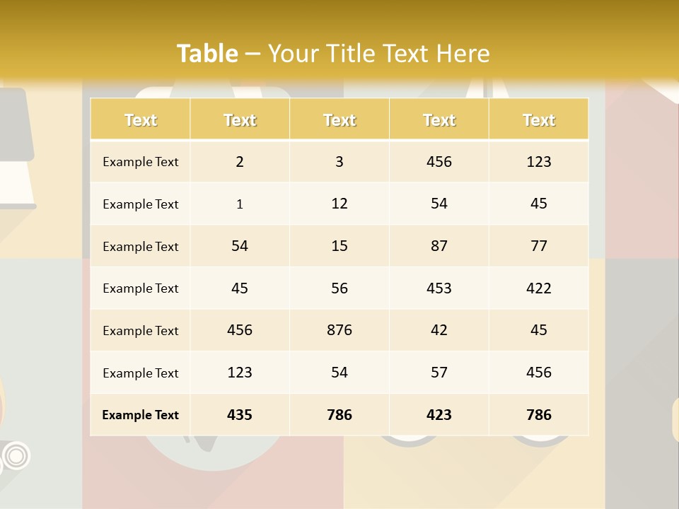 A Set Of Flat Icons With Long Shadows PowerPoint Template
