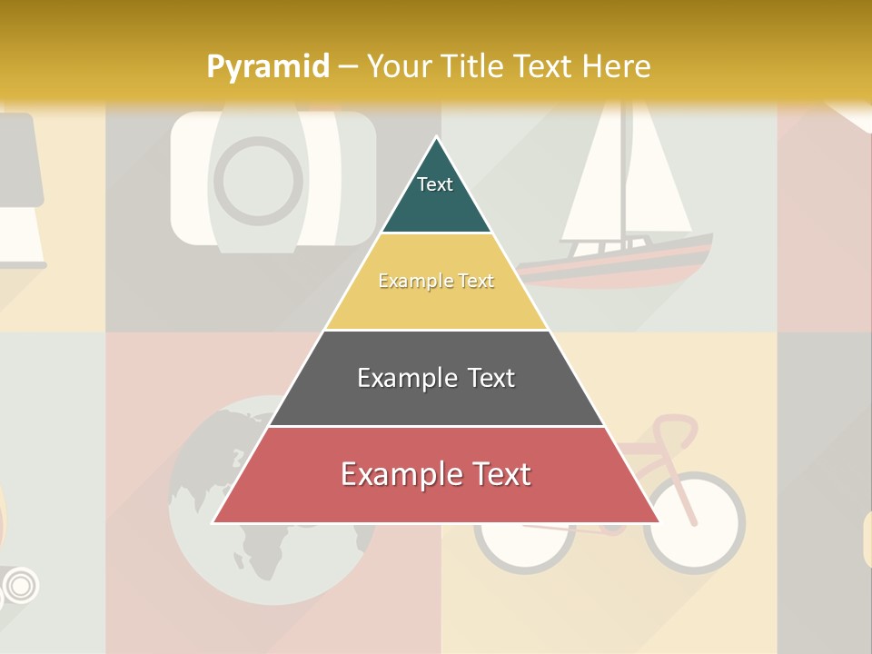 A Set Of Flat Icons With Long Shadows PowerPoint Template