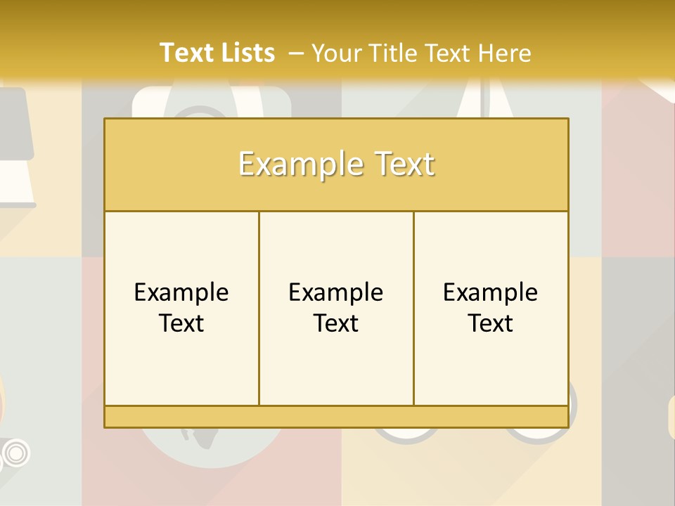A Set Of Flat Icons With Long Shadows PowerPoint Template