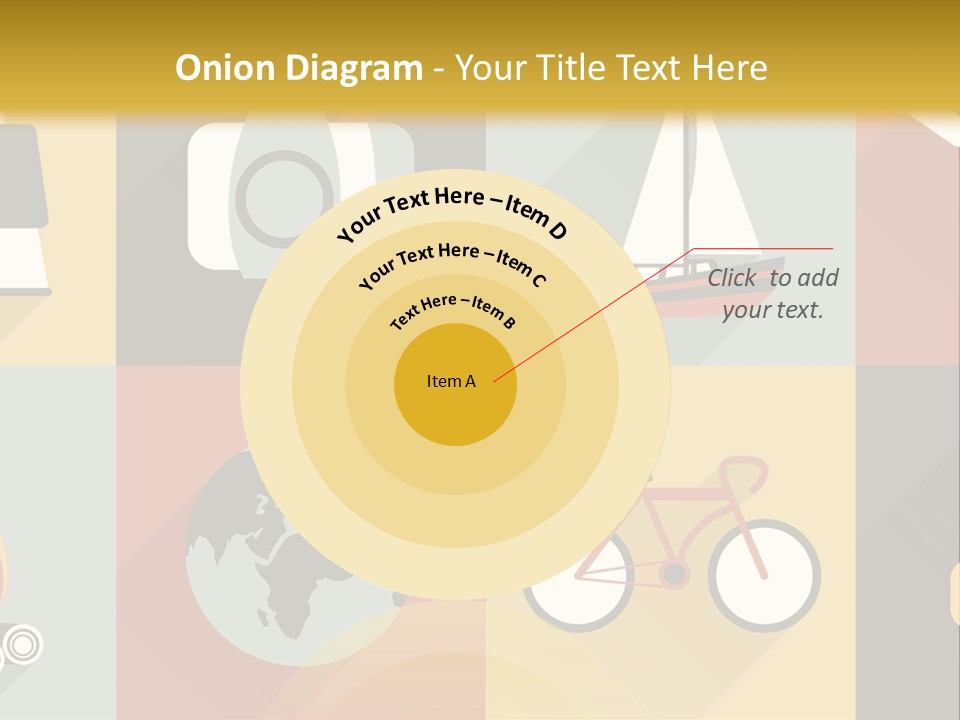 A Set Of Flat Icons With Long Shadows PowerPoint Template
