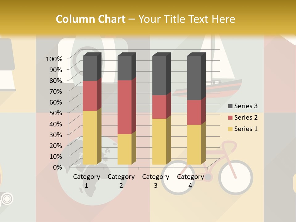 A Set Of Flat Icons With Long Shadows PowerPoint Template