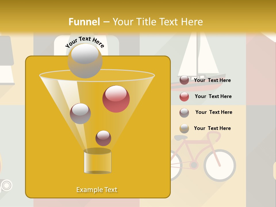 A Set Of Flat Icons With Long Shadows PowerPoint Template