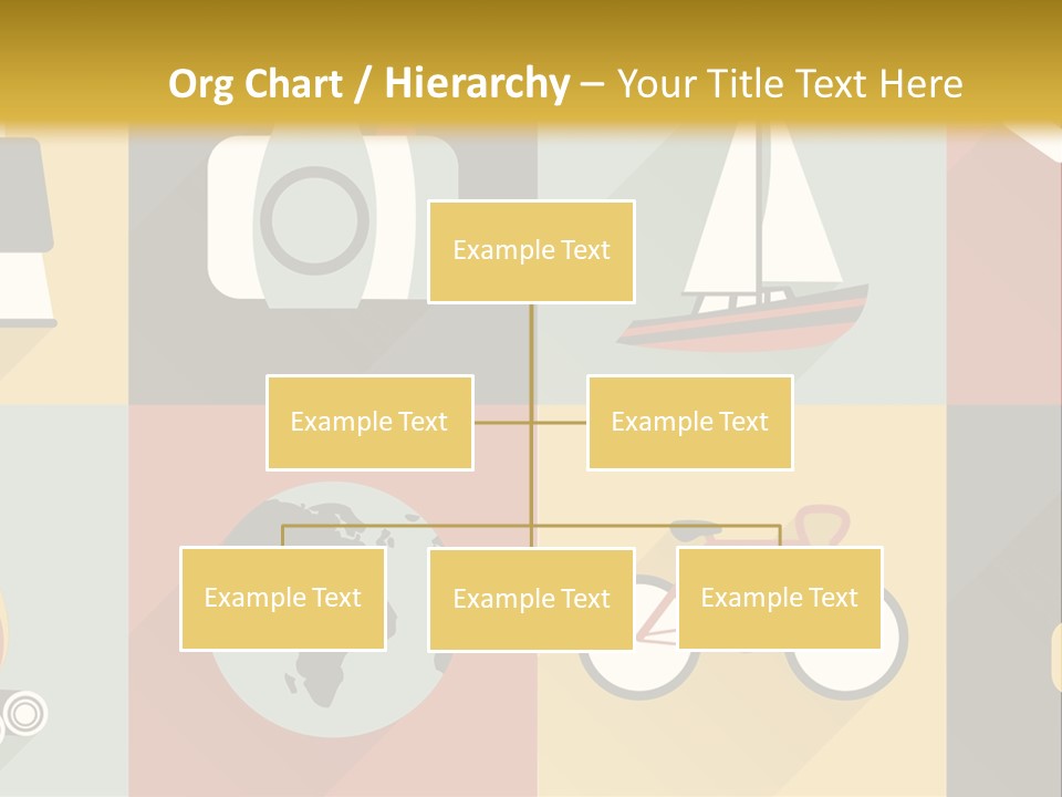 A Set Of Flat Icons With Long Shadows PowerPoint Template