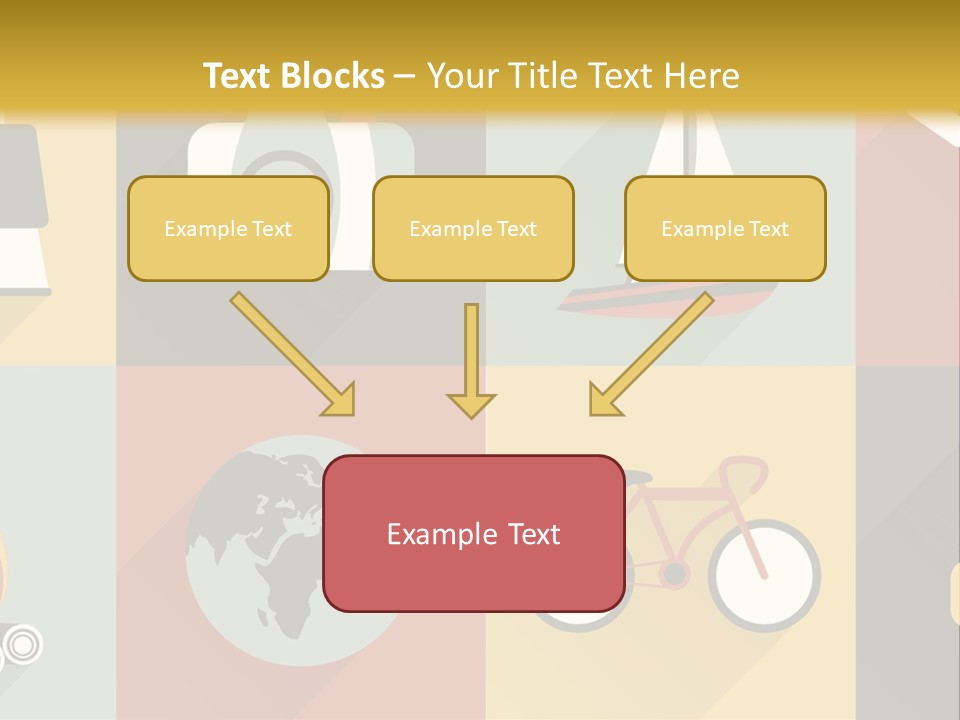 A Set Of Flat Icons With Long Shadows PowerPoint Template