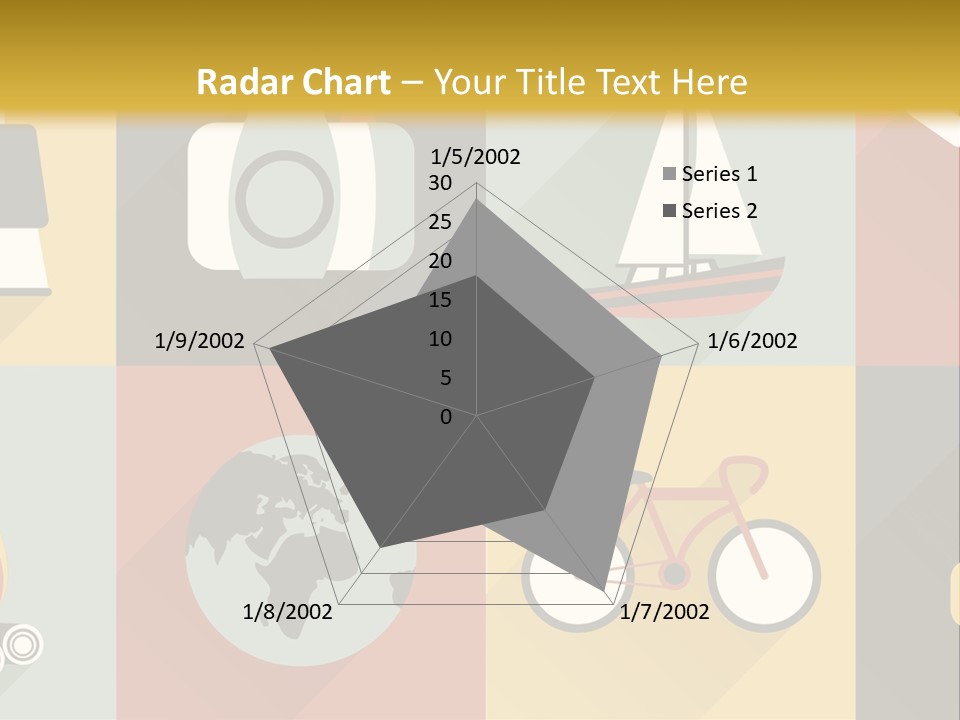 A Set Of Flat Icons With Long Shadows PowerPoint Template