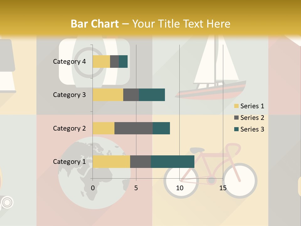 A Set Of Flat Icons With Long Shadows PowerPoint Template
