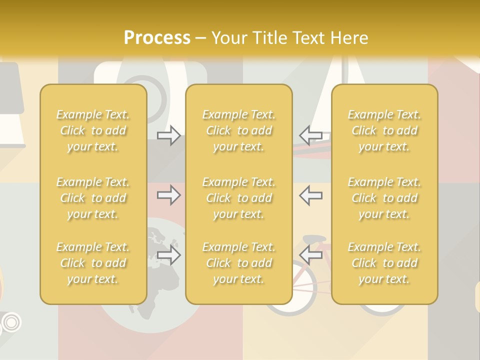 A Set Of Flat Icons With Long Shadows PowerPoint Template