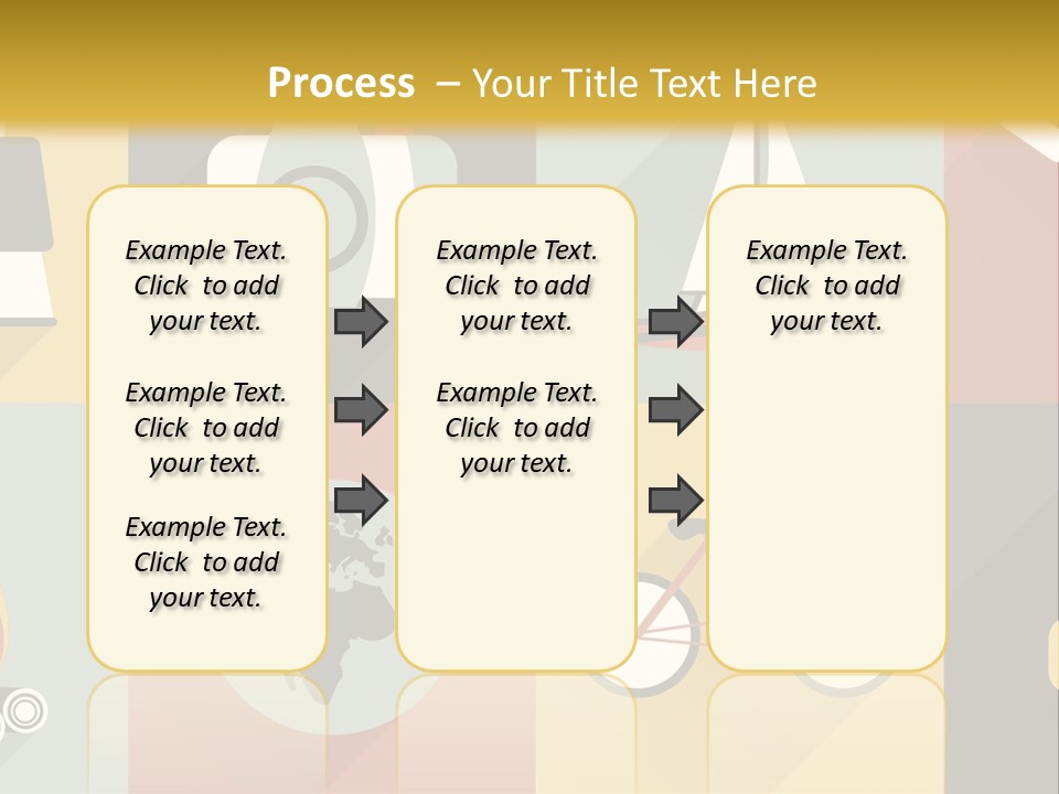 A Set Of Flat Icons With Long Shadows PowerPoint Template