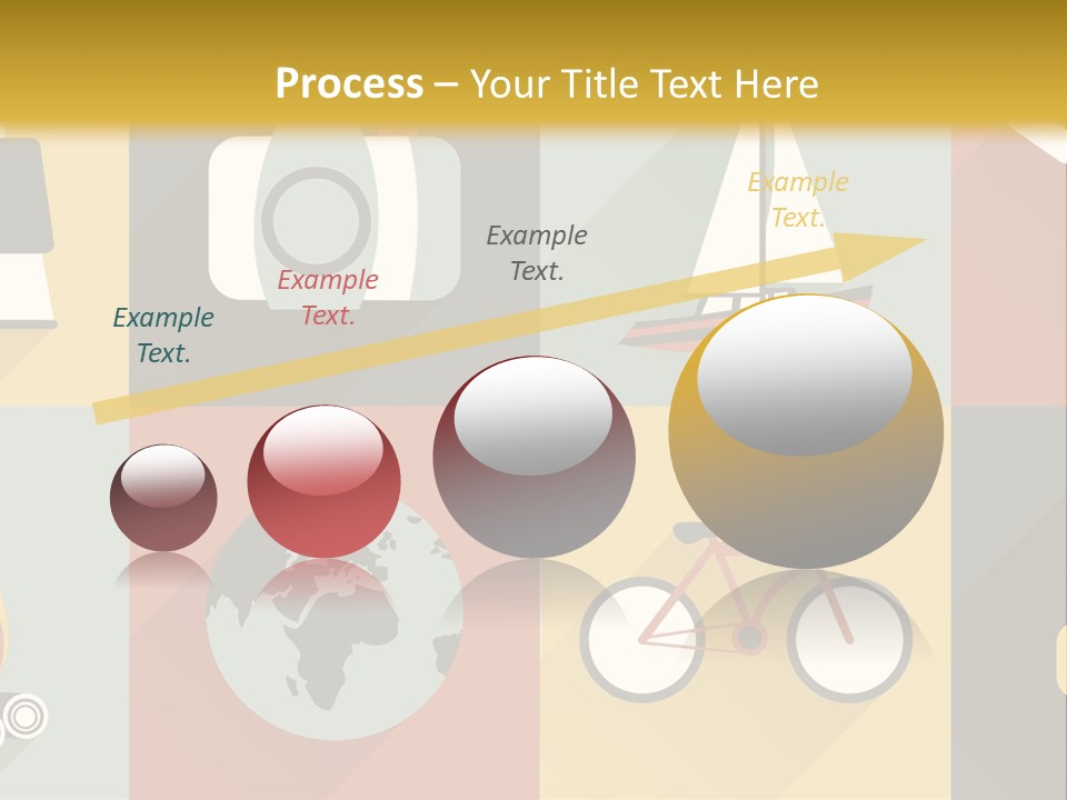 A Set Of Flat Icons With Long Shadows PowerPoint Template