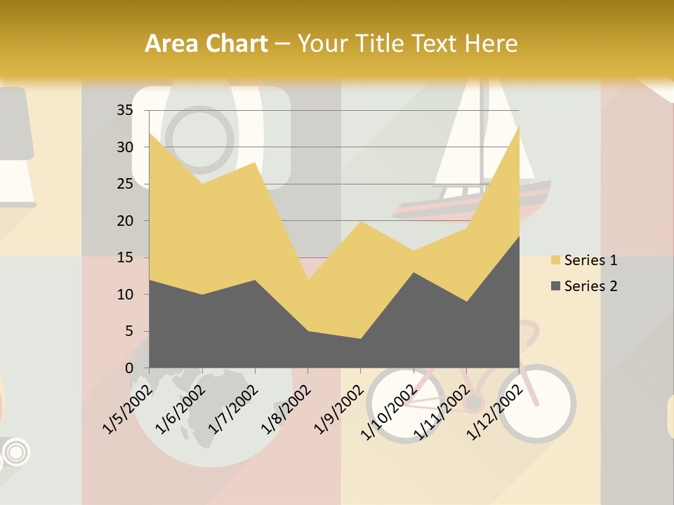 A Set Of Flat Icons With Long Shadows PowerPoint Template
