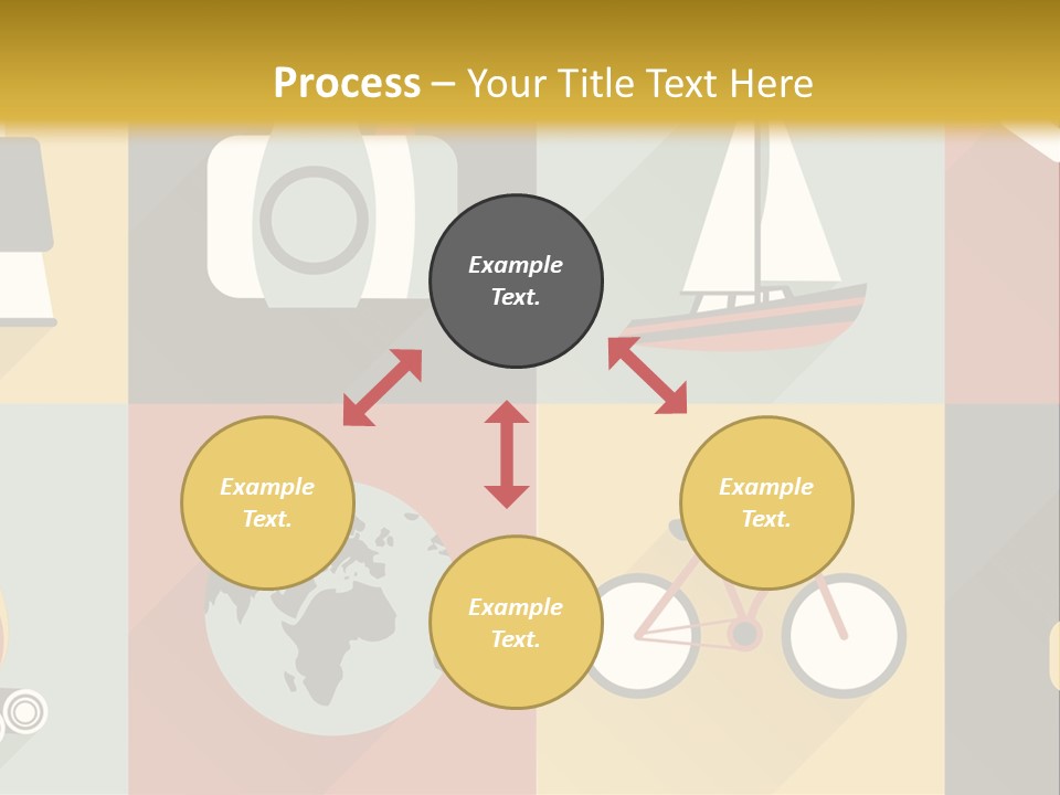 A Set Of Flat Icons With Long Shadows PowerPoint Template