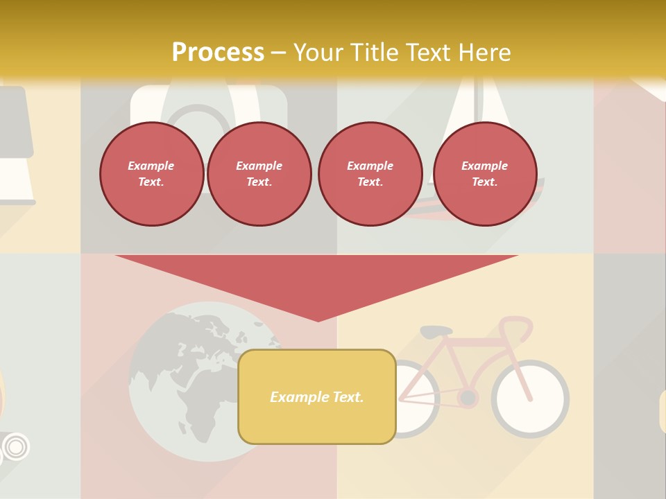 A Set Of Flat Icons With Long Shadows PowerPoint Template