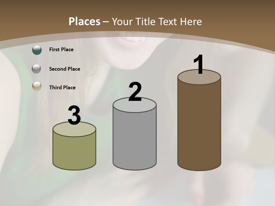 A Woman Sitting At A Table With A Plate Of Food PowerPoint Template