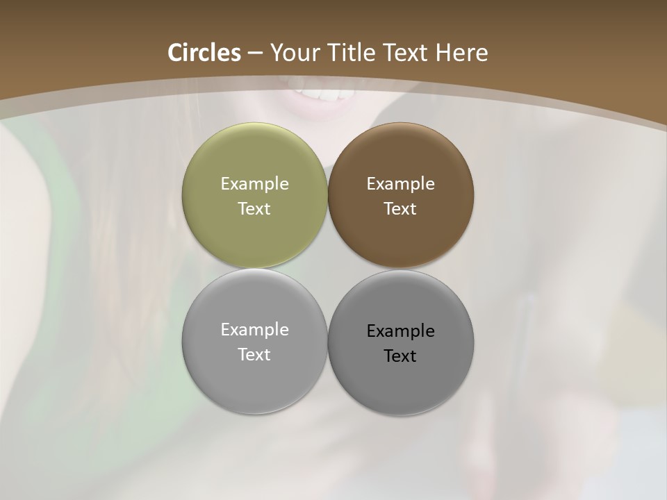 A Woman Sitting At A Table With A Plate Of Food PowerPoint Template