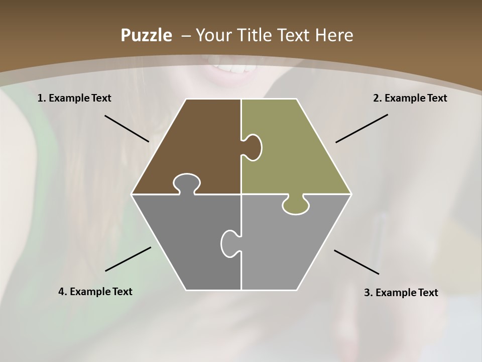 A Woman Sitting At A Table With A Plate Of Food PowerPoint Template