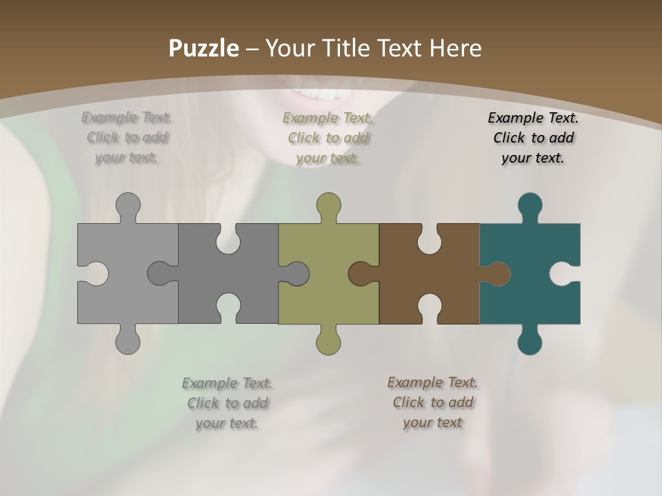 A Woman Sitting At A Table With A Plate Of Food PowerPoint Template