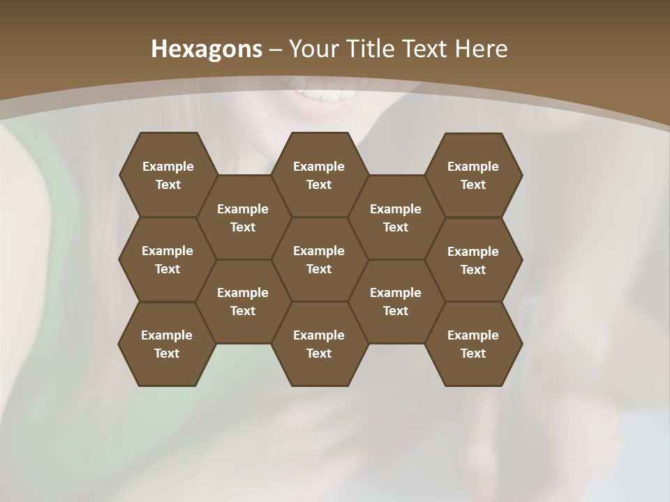 A Woman Sitting At A Table With A Plate Of Food PowerPoint Template