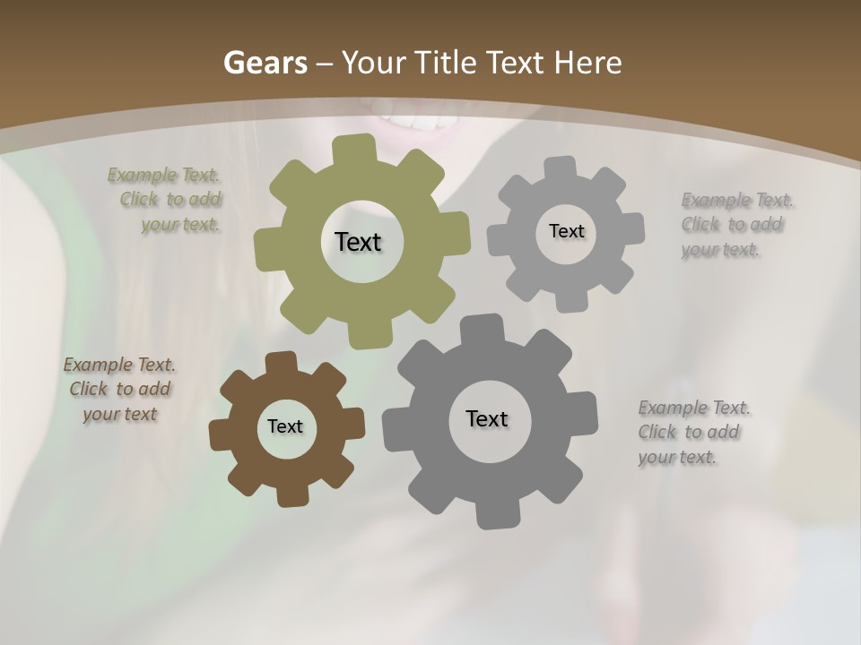 A Woman Sitting At A Table With A Plate Of Food PowerPoint Template