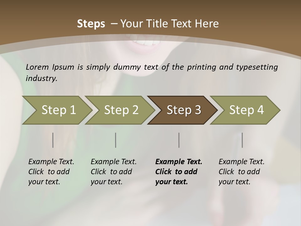 A Woman Sitting At A Table With A Plate Of Food PowerPoint Template