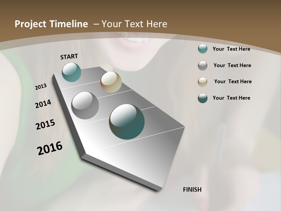 A Woman Sitting At A Table With A Plate Of Food PowerPoint Template