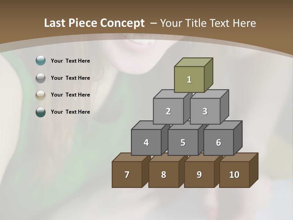 A Woman Sitting At A Table With A Plate Of Food PowerPoint Template