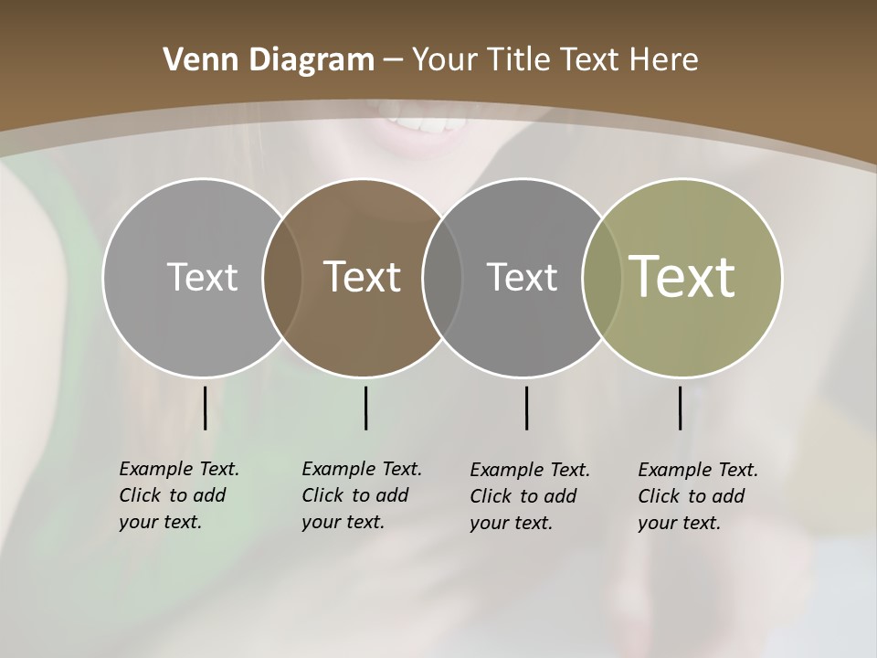 A Woman Sitting At A Table With A Plate Of Food PowerPoint Template
