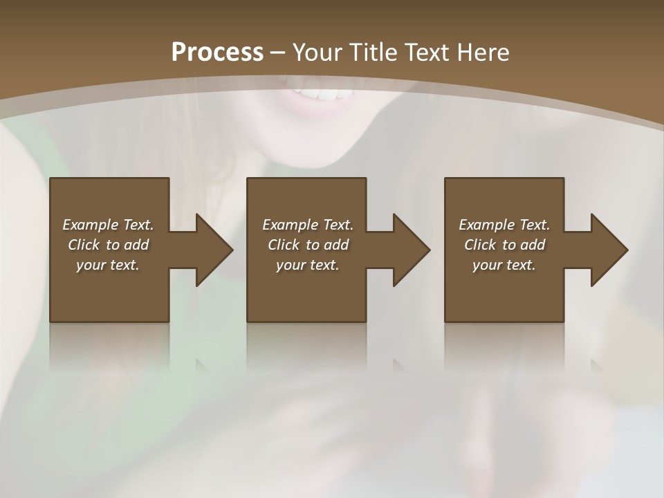 A Woman Sitting At A Table With A Plate Of Food PowerPoint Template