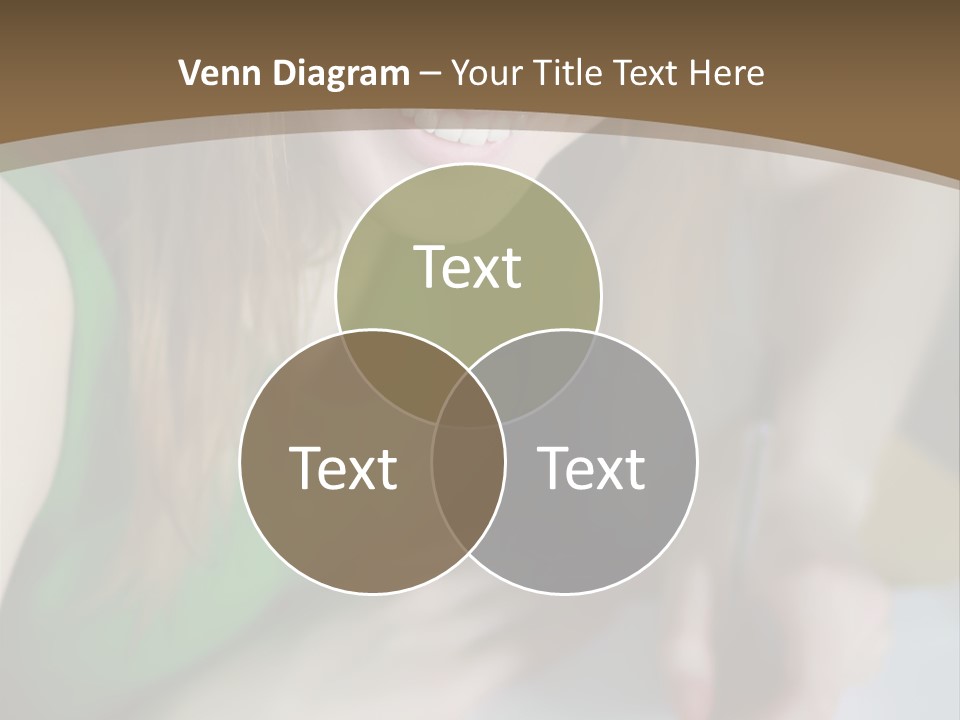 A Woman Sitting At A Table With A Plate Of Food PowerPoint Template