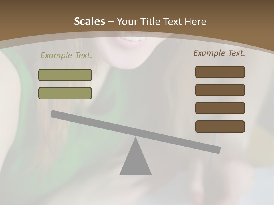 A Woman Sitting At A Table With A Plate Of Food PowerPoint Template