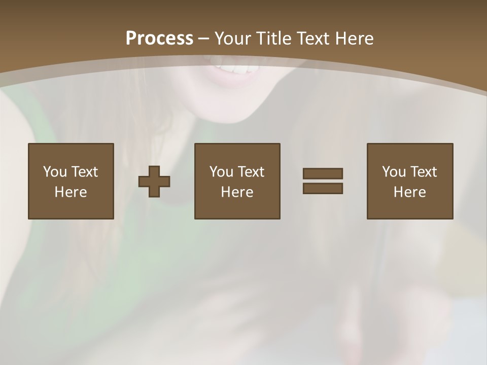 A Woman Sitting At A Table With A Plate Of Food PowerPoint Template