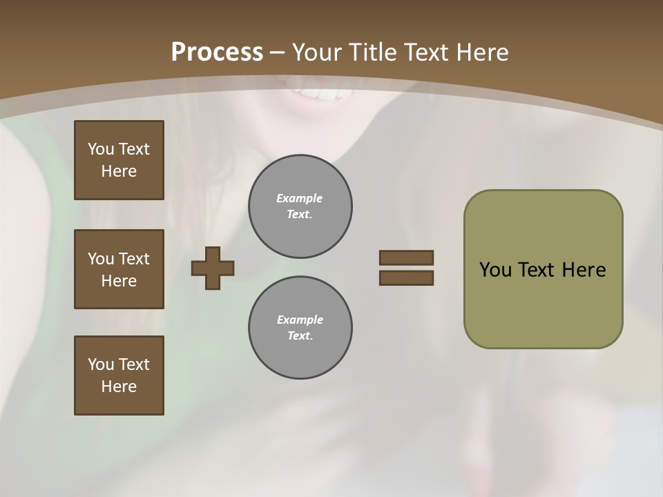 A Woman Sitting At A Table With A Plate Of Food PowerPoint Template