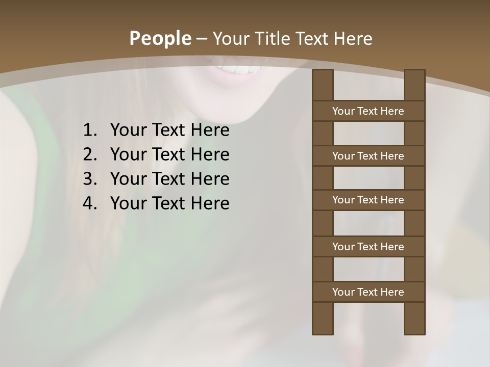 A Woman Sitting At A Table With A Plate Of Food PowerPoint Template