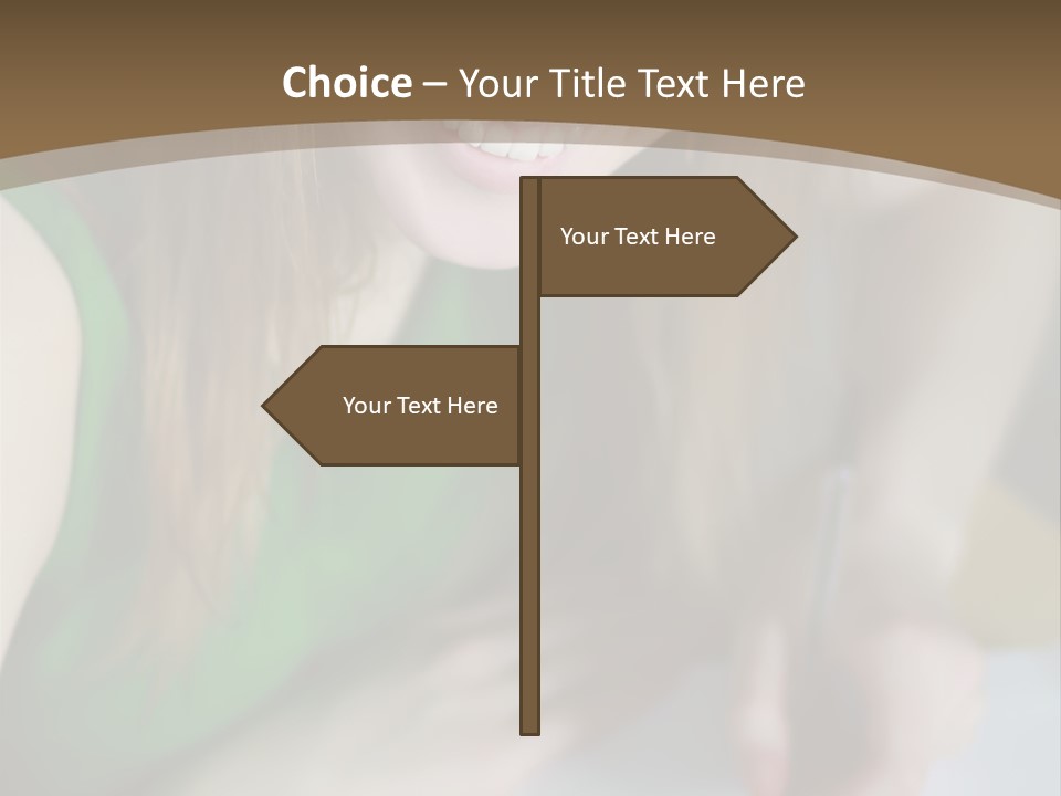 A Woman Sitting At A Table With A Plate Of Food PowerPoint Template