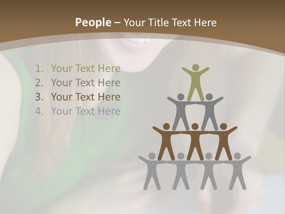 A Woman Sitting At A Table With A Plate Of Food PowerPoint Template