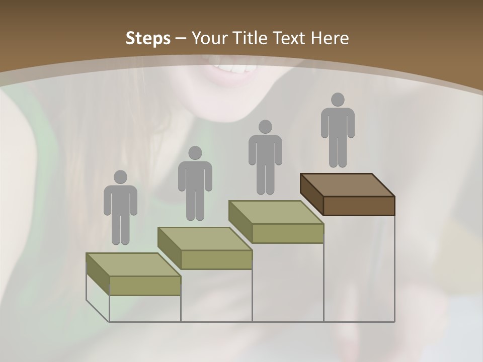 A Woman Sitting At A Table With A Plate Of Food PowerPoint Template