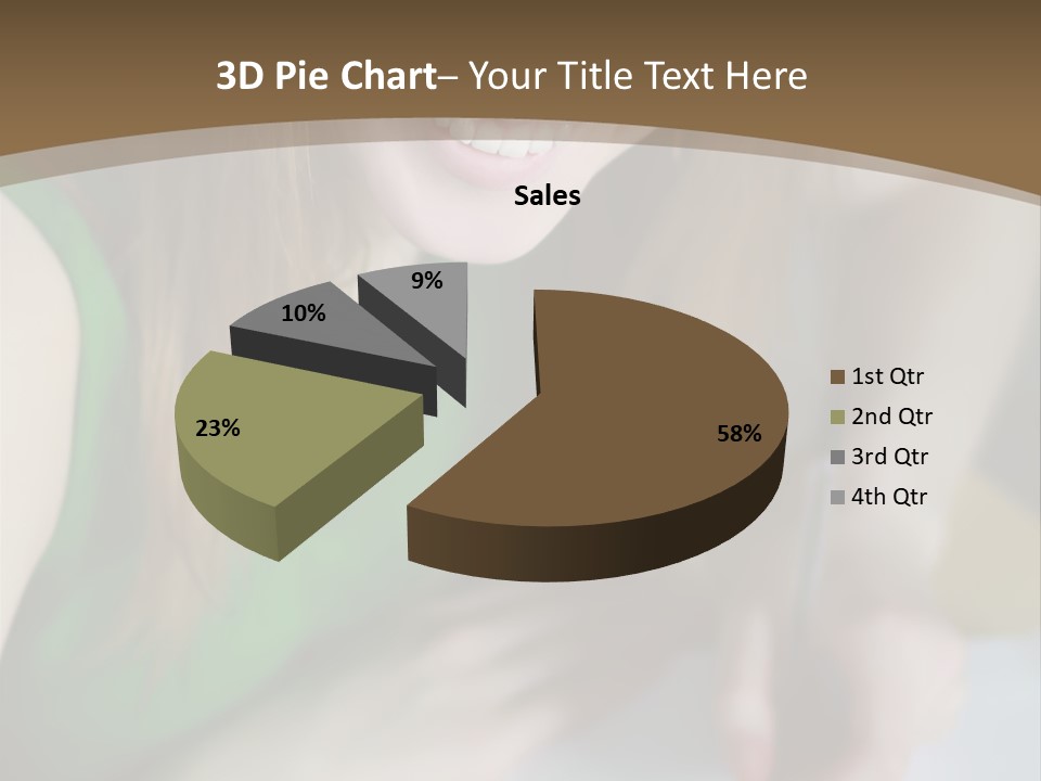 A Woman Sitting At A Table With A Plate Of Food PowerPoint Template