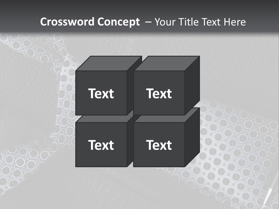 A Black Leather Seat With A Tie And Pen On It PowerPoint Template