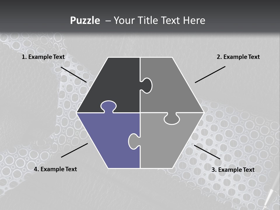 A Black Leather Seat With A Tie And Pen On It PowerPoint Template